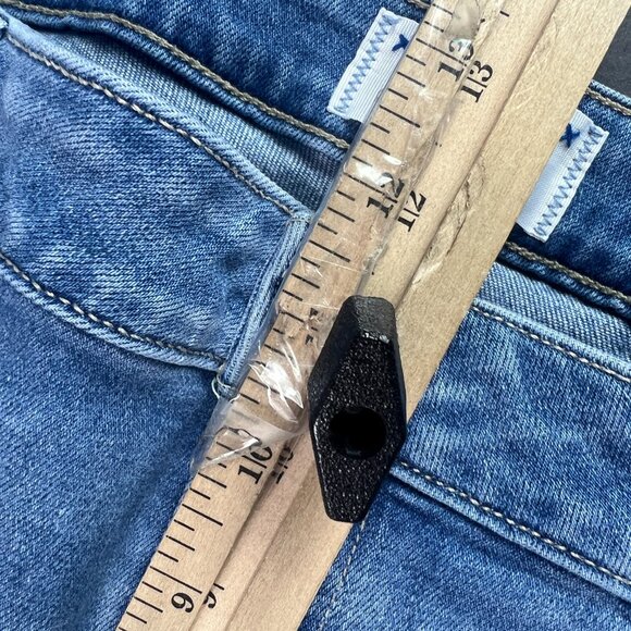 Paige Jeans Womens 34x25* Cindy Cropped Straight Blue Faded Raw Hem Denim Tag 33 - Picture 15 of 16